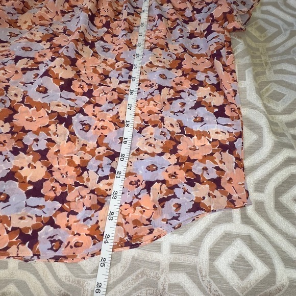 Madewell size M Smocked Mockneck Top in Floral Breeze - Picture 6 of 11